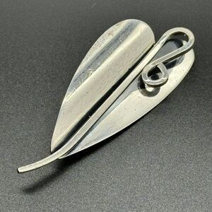 Vintage Sauteur Renoir Sterling Silver Leaf Leaves Brooch Pin 18 Grams
